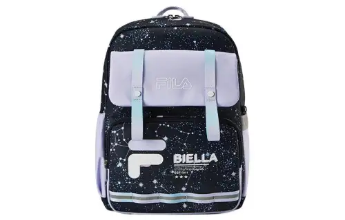 FILA KIDS Printed Pattern Nylon Backpack Regular Kids' Legend Blue