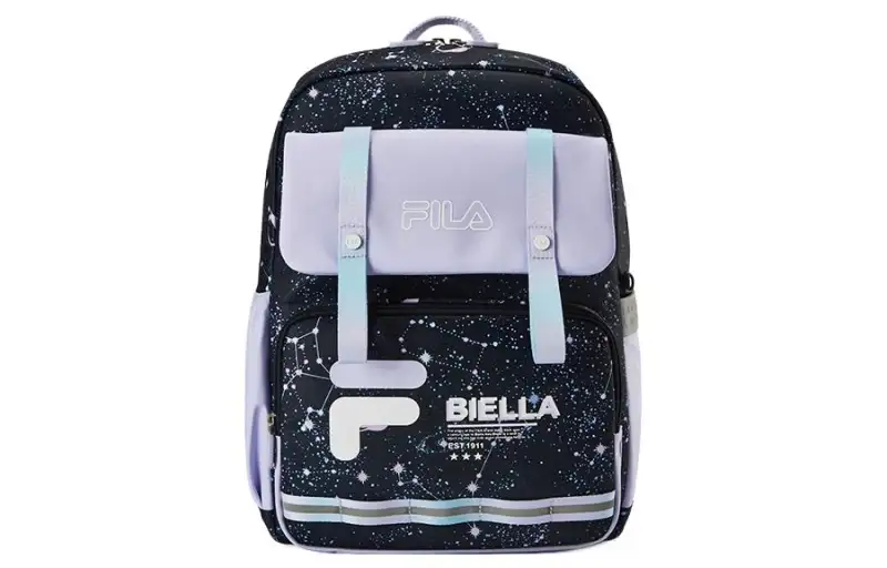 FILA KIDS Printed Pattern Nylon Backpack Regular Kids' Legend Blue