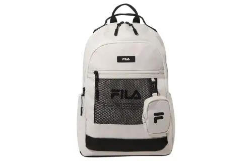 FILA KIDS Polyester Backpack Unisex Cream