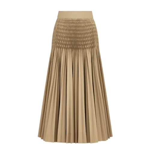 DIOR Casual Long Skirt Women's Khaki