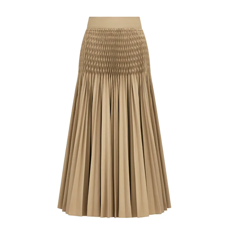DIOR Casual Long Skirt Women's Khaki