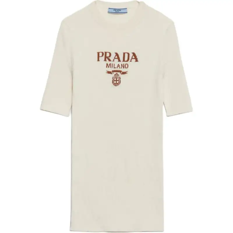 PRADA SS25 Knitwear Women's Ivory White