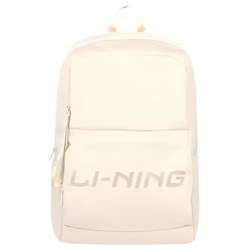 Li Ning Fabric Backpack Regular Unisex Ecru