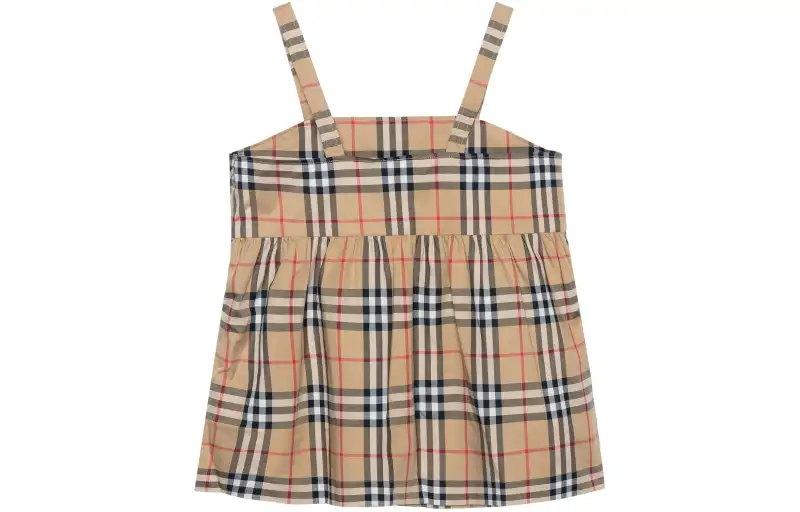 Burberry Elastic beige children's top with cups, print
