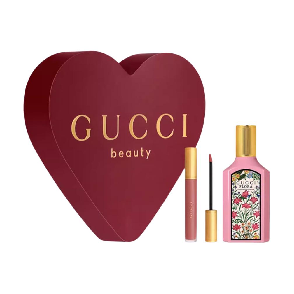 Парфюмерный набор Gucci Flora Gorgeous Gardenia Set (розовый)
