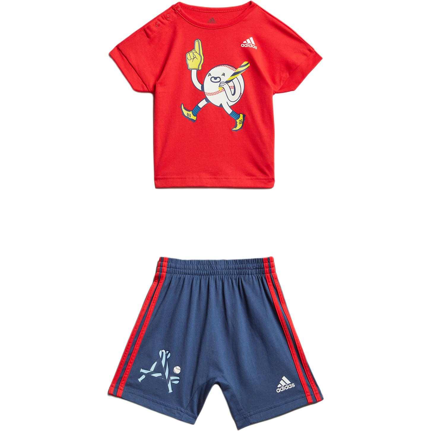 Детский костюм adidas (красно-синий)