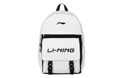 Li Ning Polyester Kids Bag Regular Unisex Beige & White & Black