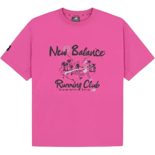 New Balance UNI FROZEN T Shirt Men's Dark Pink