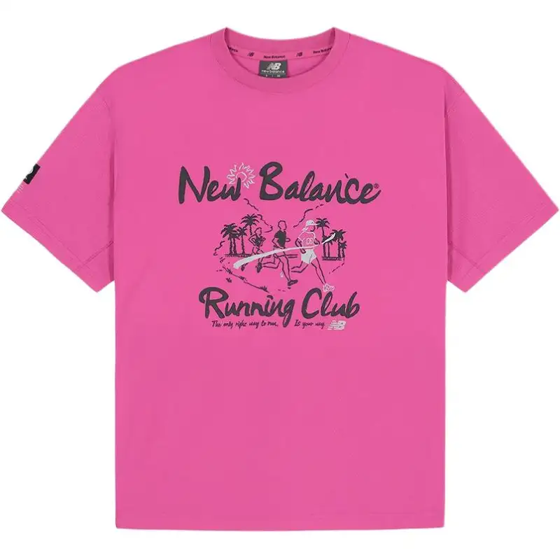 New Balance UNI FROZEN T Shirt Men's Dark Pink