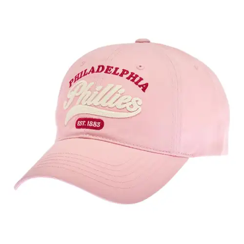MLB Patterned Print Baseball Caps Unisex Pink