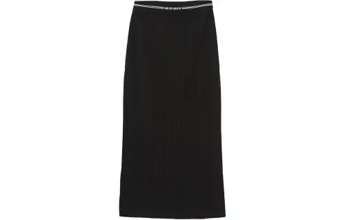 MIU MIU SS23 Casual Long Skirt Women's Black