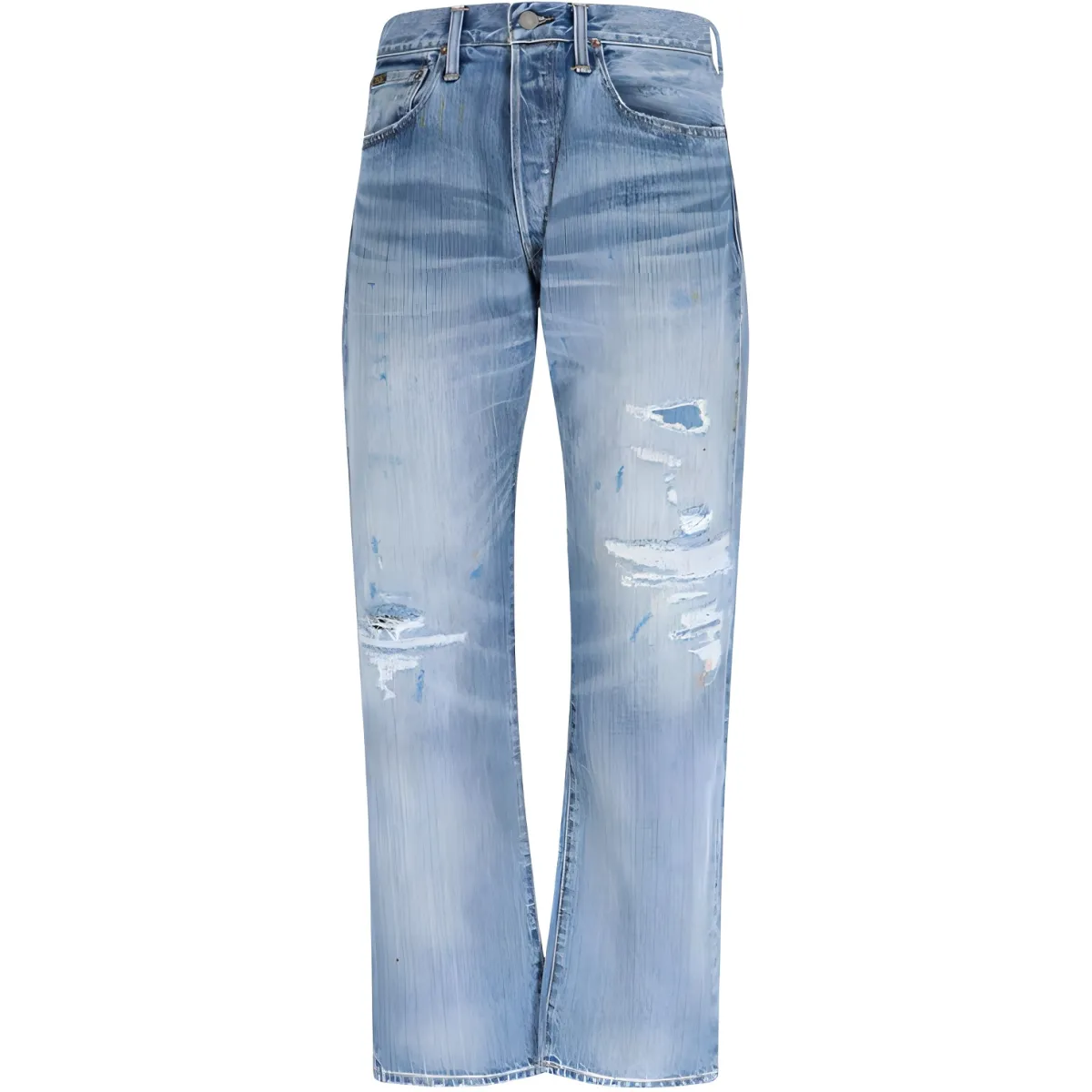 Polo Ralph Lauren Distressed Straight Leg Jeans