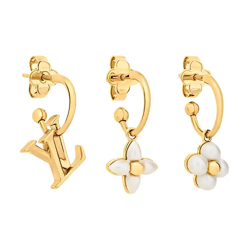 Lv M01025 Lv Floragram Earrings