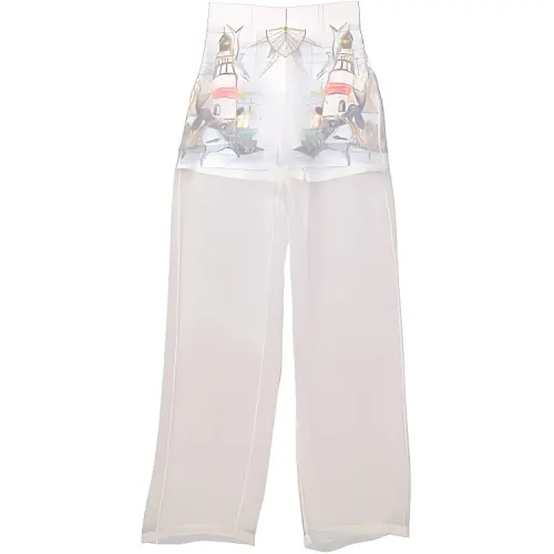 Burberry Casual Pants Women's White