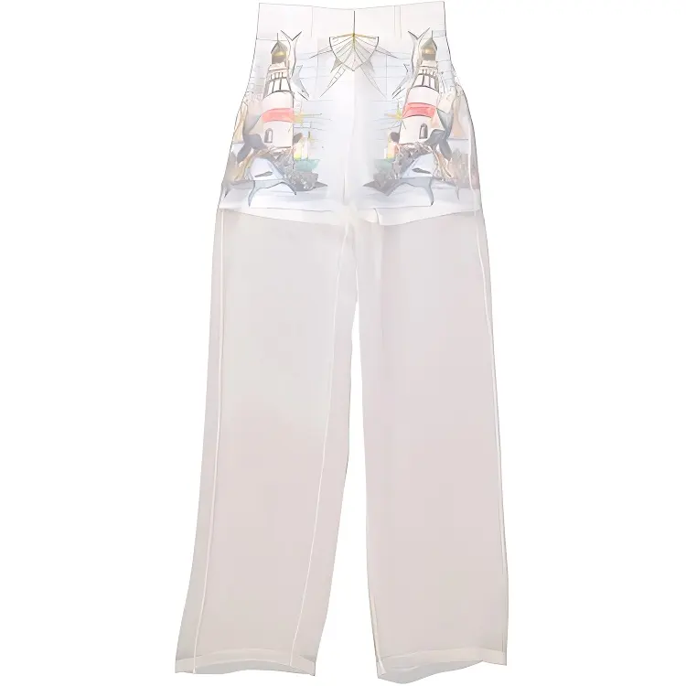 Burberry Casual Pants Women's White