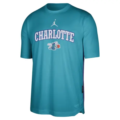 Jordan x NBA Charlotte Hornets T Shirt Men's Blue Green