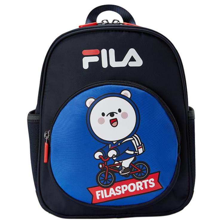 FILA KIDS Elastane Blend With Polyester Backpack Extra Small Kids' Fresh Pink/Legend Blue