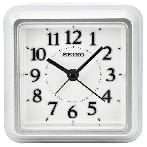 SEIKO Quartz Movement Plastic Strap Watch 8.6cm Unisex White Dial