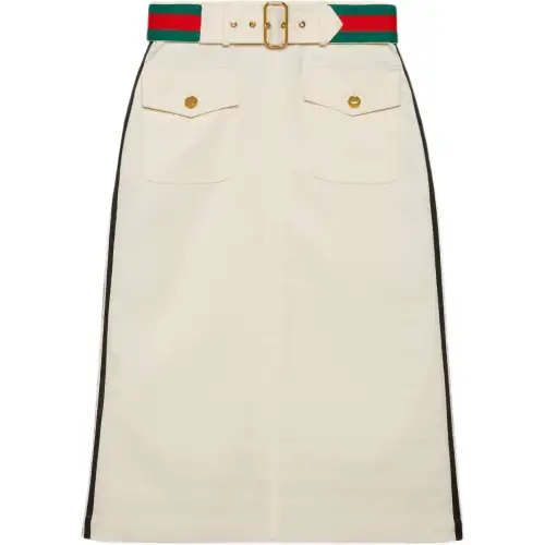 GUCCI X Adidas Jacquard Skirt White/Beige