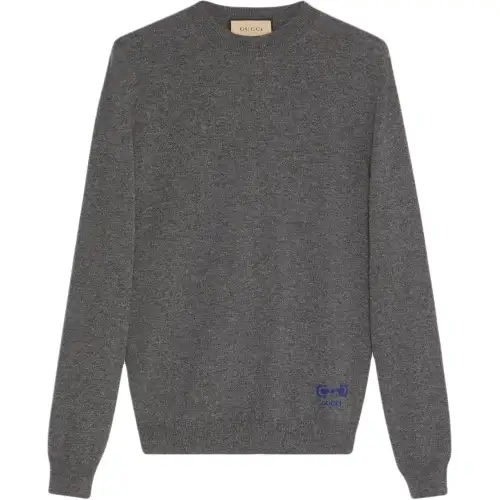 GUCCI Horsebit Knitted Crewneck Jumper