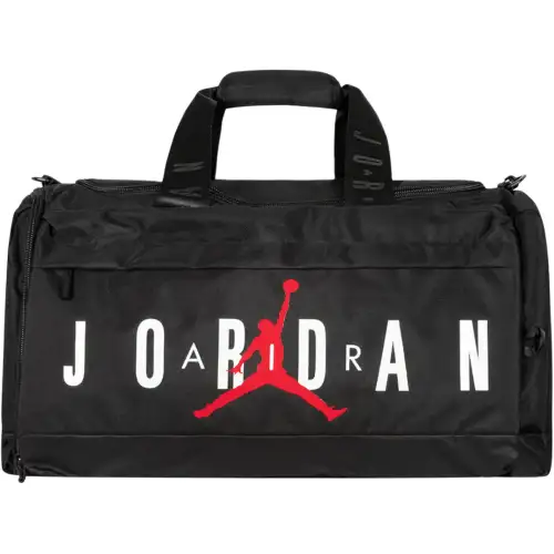 Jordan Fashionable storage system, black travel bag for men and women, with your logo imprint, polyester, for beloved