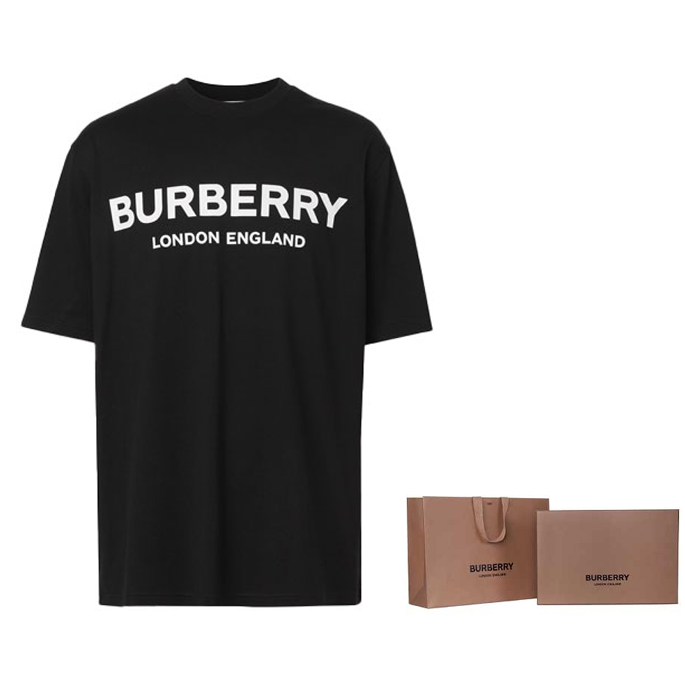 Футболка Burberry LogoT (черная) — фото 11