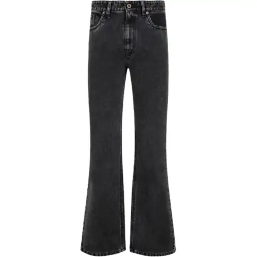 MIU MIU Jeans Women's Black Moderate Flared Pants
