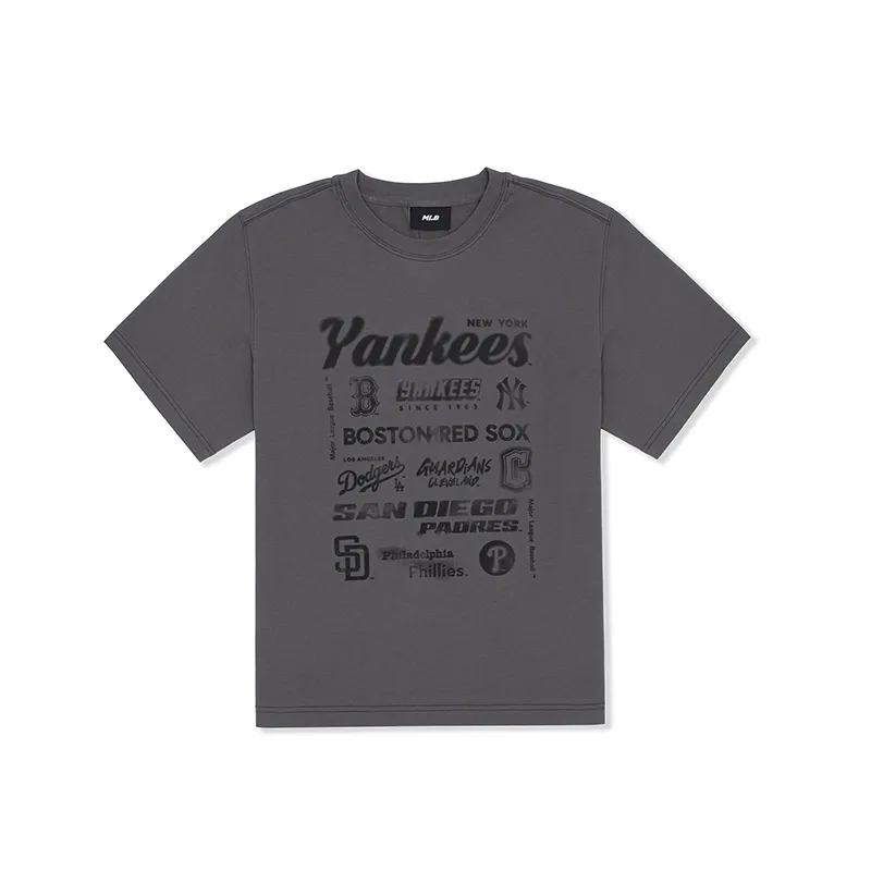 MLB T Shirt Unisex Dark Charcoal Gray
