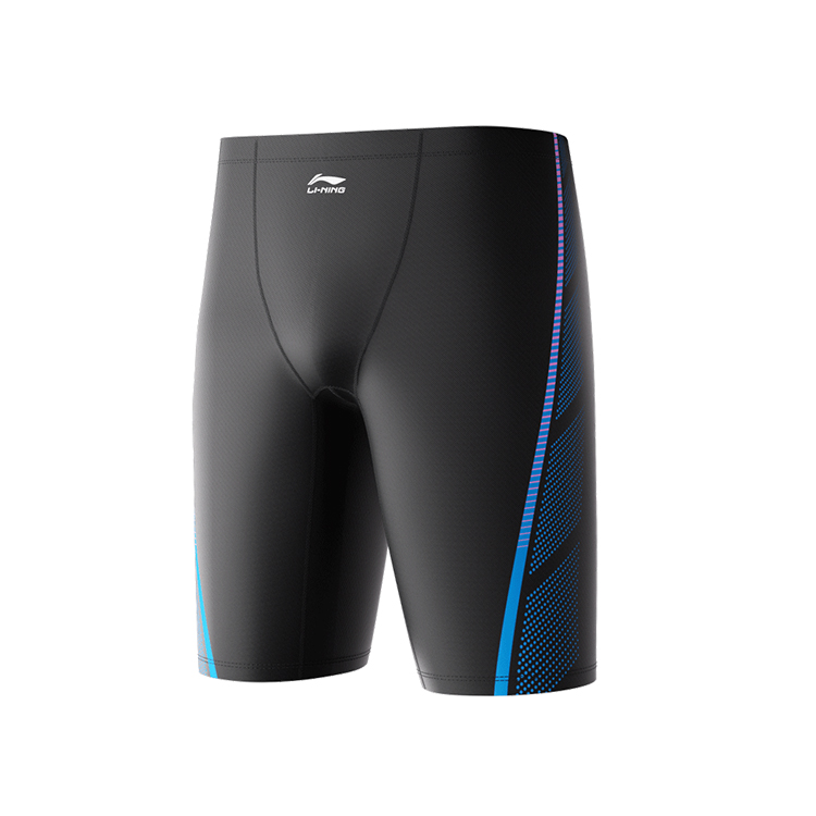 Li Ning Swimming Shorts Men’s Black Blue