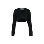 PRADA Sweaters Women's Black V Neck Moderate Other