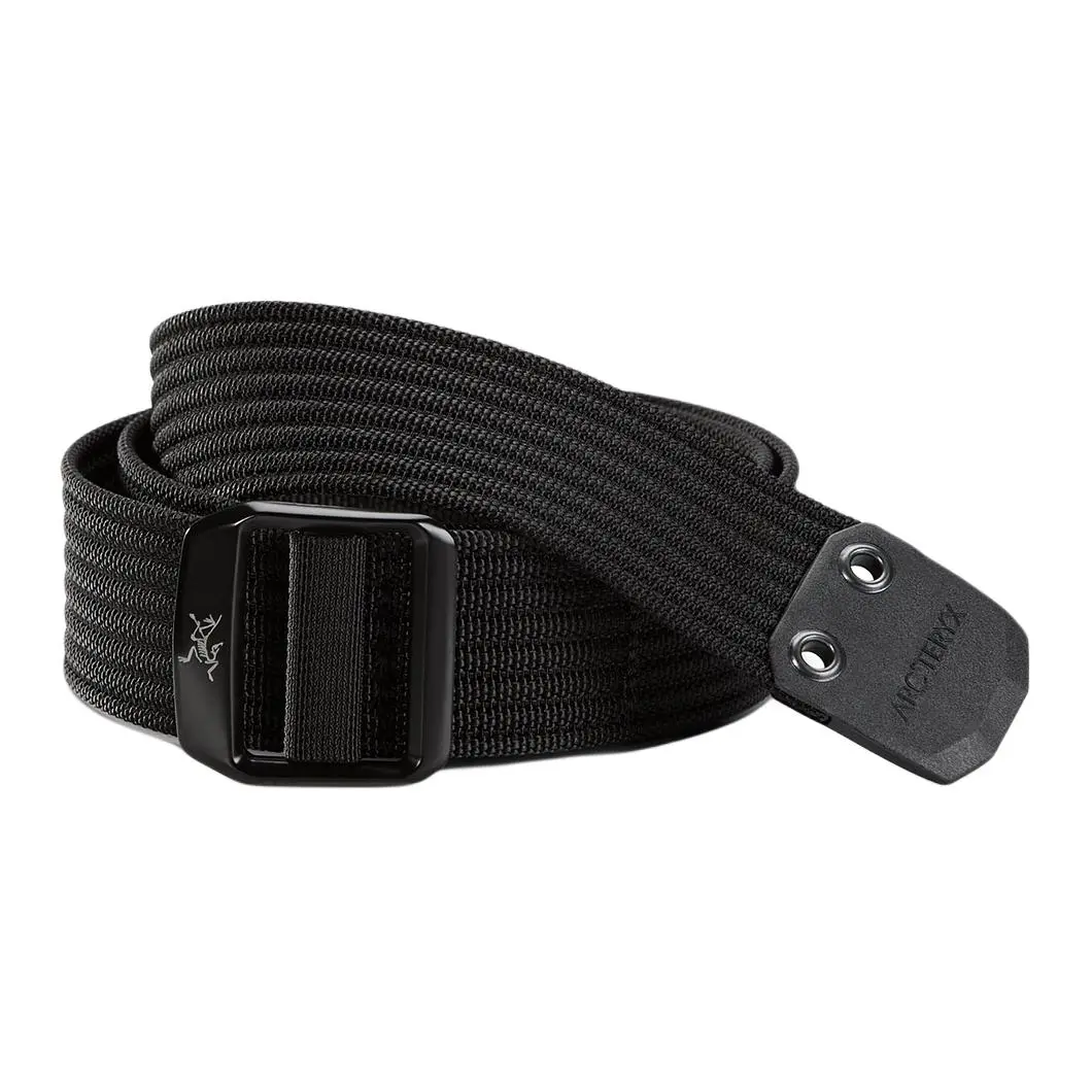 Arc'teryx Nylon Webbing Belts Unisex Black Width 3.8cm