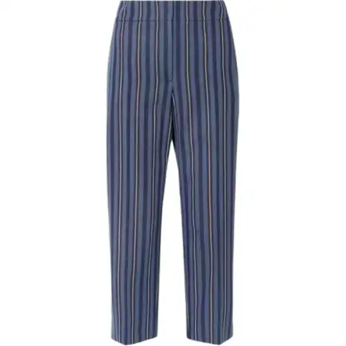 Burberry striped cropped trousers