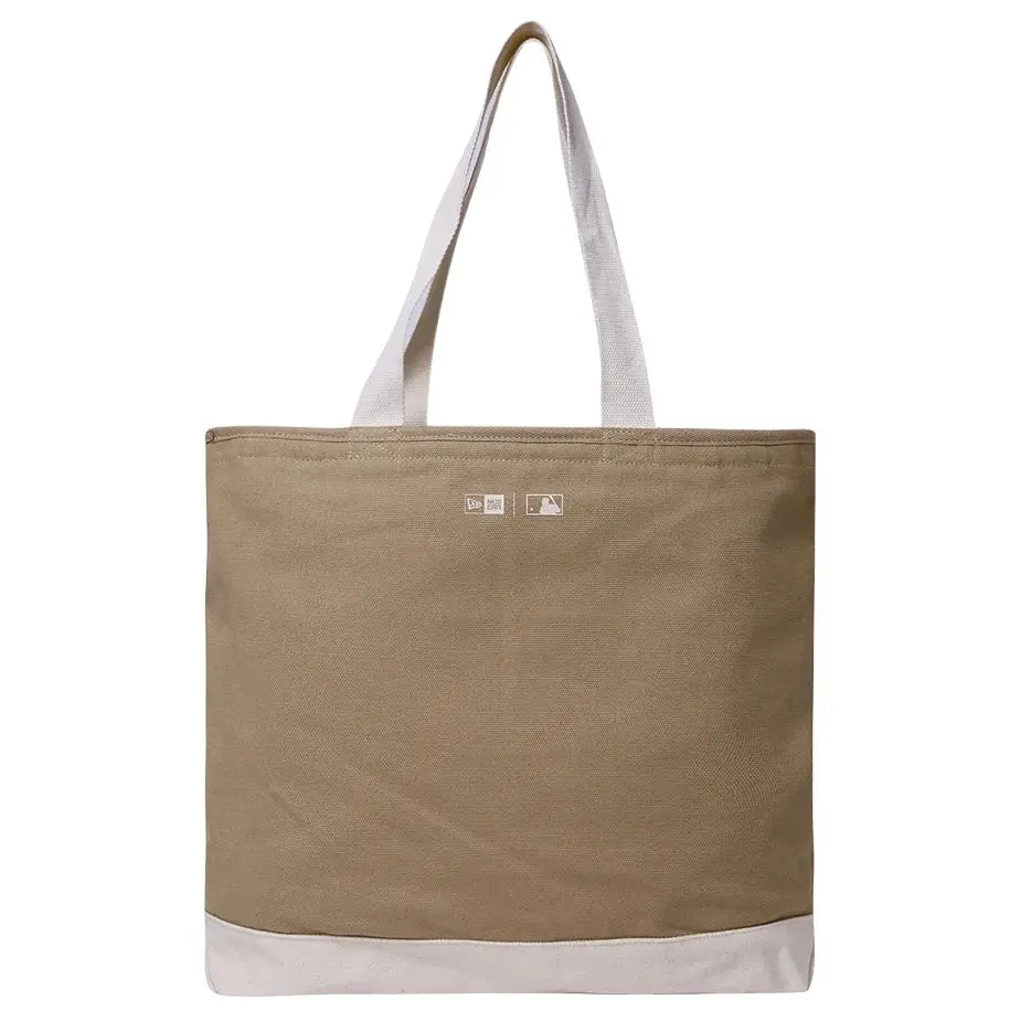 New Era Canvas Tote Bag, Shopping Bag, Handbag, Shoulder Bag Unisex Khaki