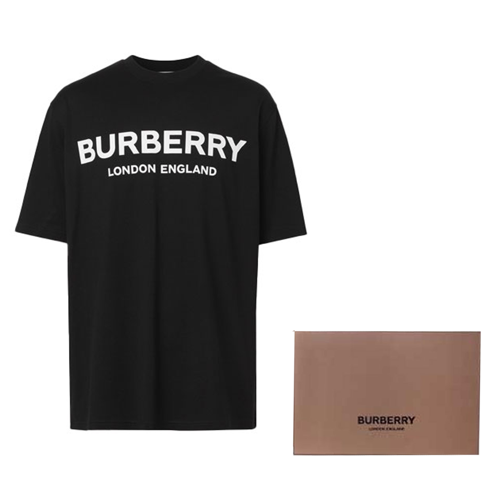 Футболка Burberry LogoT (черная) — фото 9