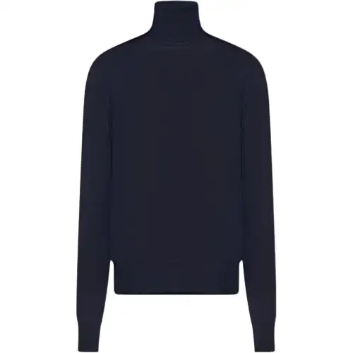 THE ROW Sweaters Women's Marine Blue Turtleneck Moderate Other