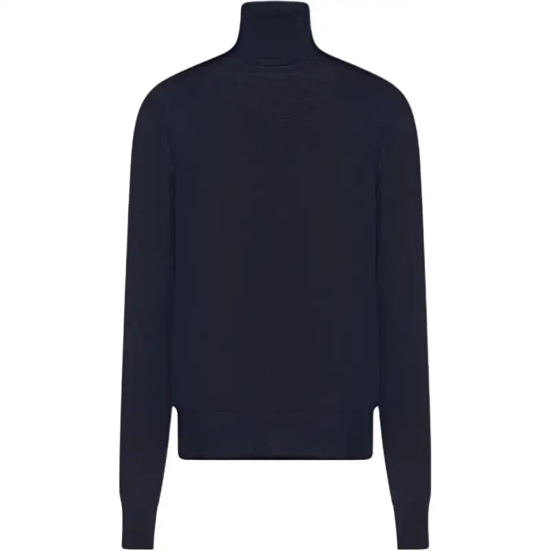 THE ROW Sweaters Women's Marine Blue Turtleneck Moderate Other