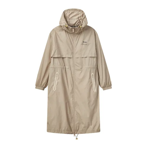 FILA Trench Coats Women's Sand Hooded Moderate