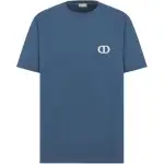DIOR Homme Logo Embroidered Crewneck T Shirt