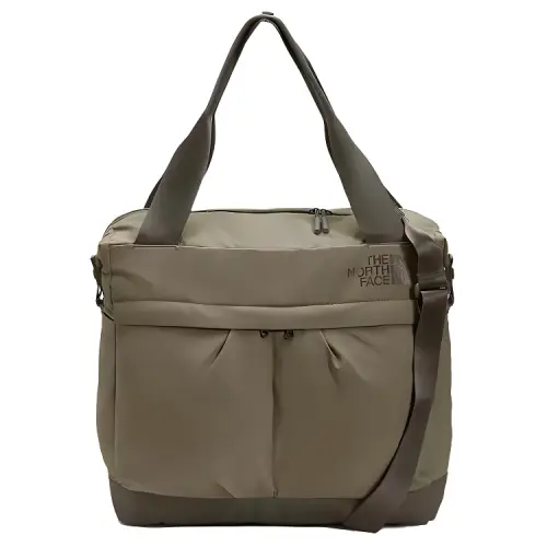 THE NORTH FACE Zip Closure Nylon Tote Gym Bag Women's Burnt Olive Green