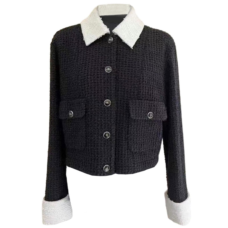 CHANEL 25P Spring Summer Preview Collection Jackets & Coats Women's Black