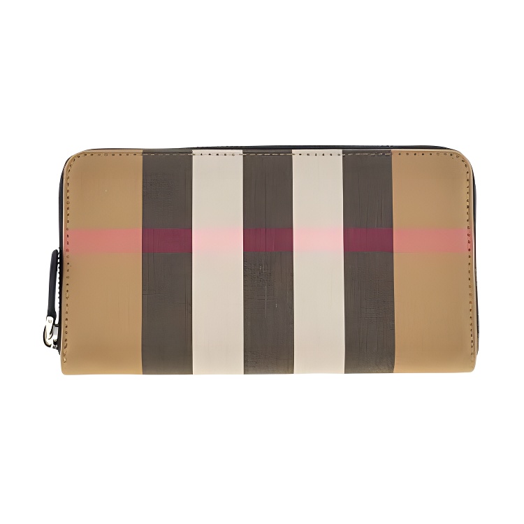 Женский кошелек Burberry в клетку (бежевый)