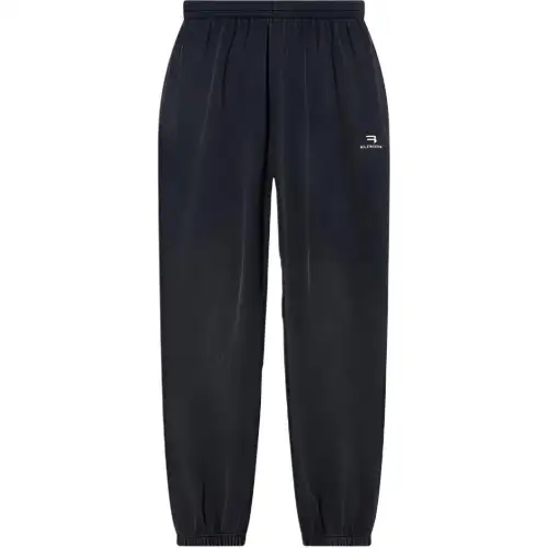 Balenciaga Women's Sporty B Stretch Knee Sweatpants Black/White