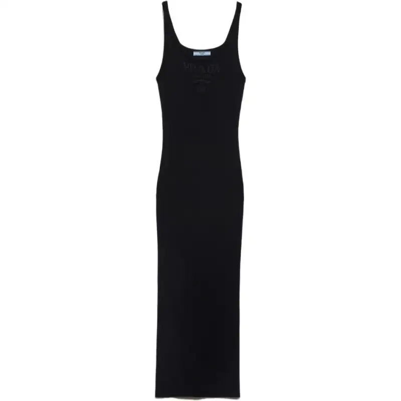 PRADA Ribbed Midi Dress