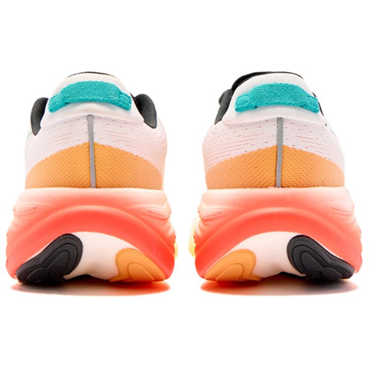 QIAODAN Tao Pro Slip Resistant Abrasion Resistant Low top Casual Racing Running Shoes Men’s White Orange