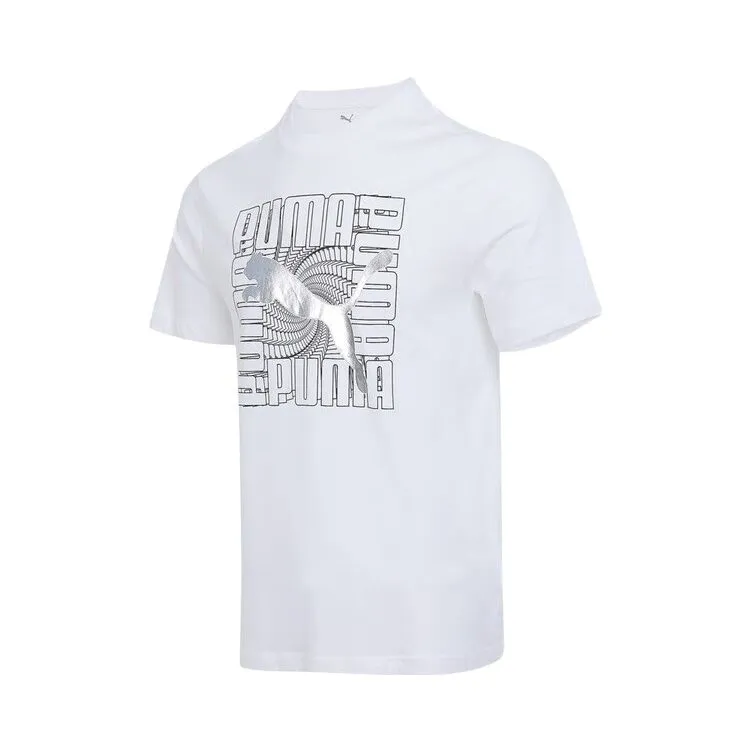 PUMA GRAPHICSFOIL SS25 T Shirt Men's White