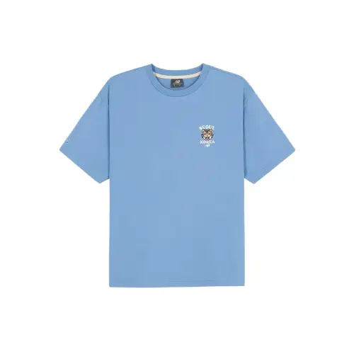 New Balance SEMI Over FIT T Shirt Unisex Light Blue