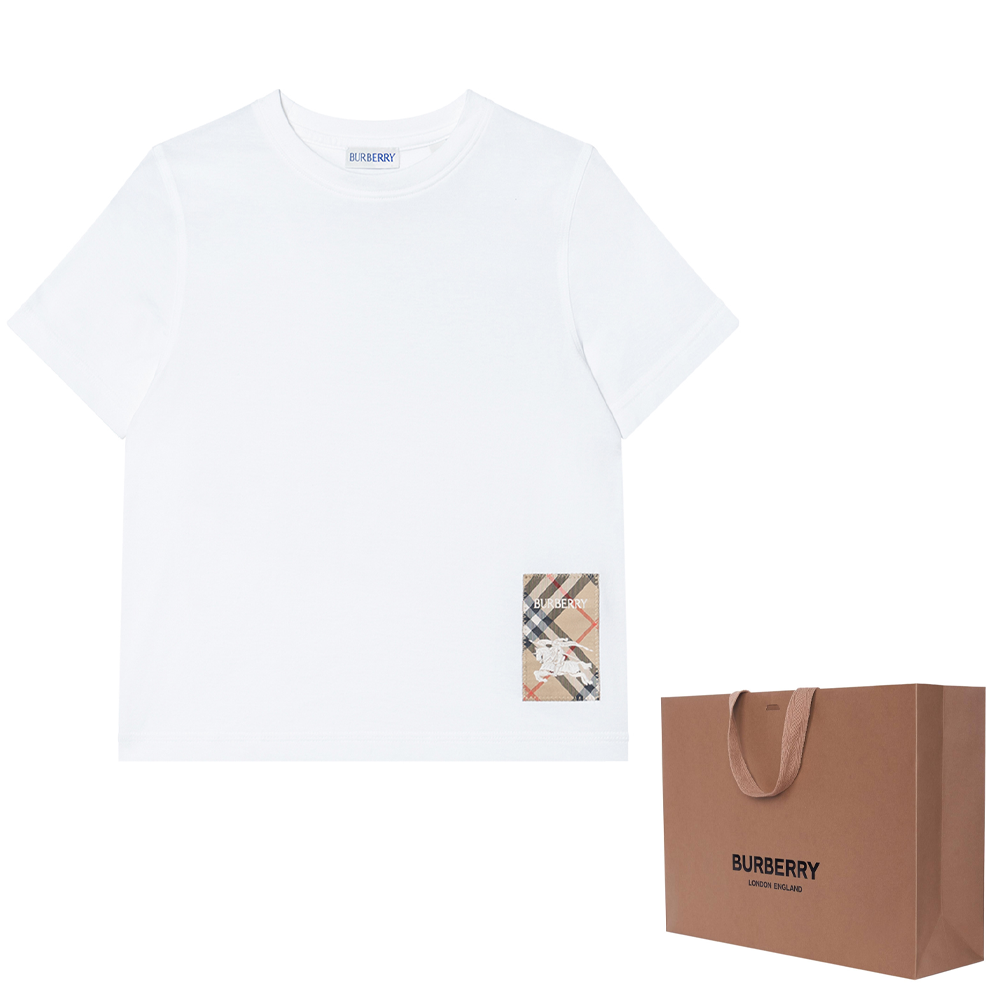 Футболка Burberry (белый) — фото 7