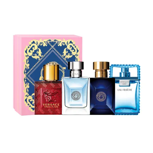 VERSACE Classic set, wooden perfume, sample, 4 piece set, woody notes, 5 ml, Birthday gift