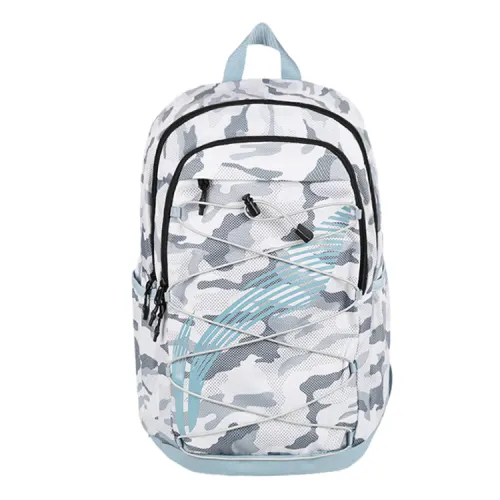 Li Ning Polyester Backpack Regular Unisex Gray White