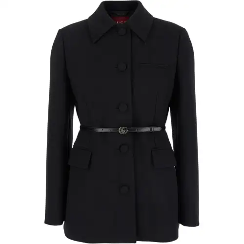 GUCCI Jackets & Coats Women's Black